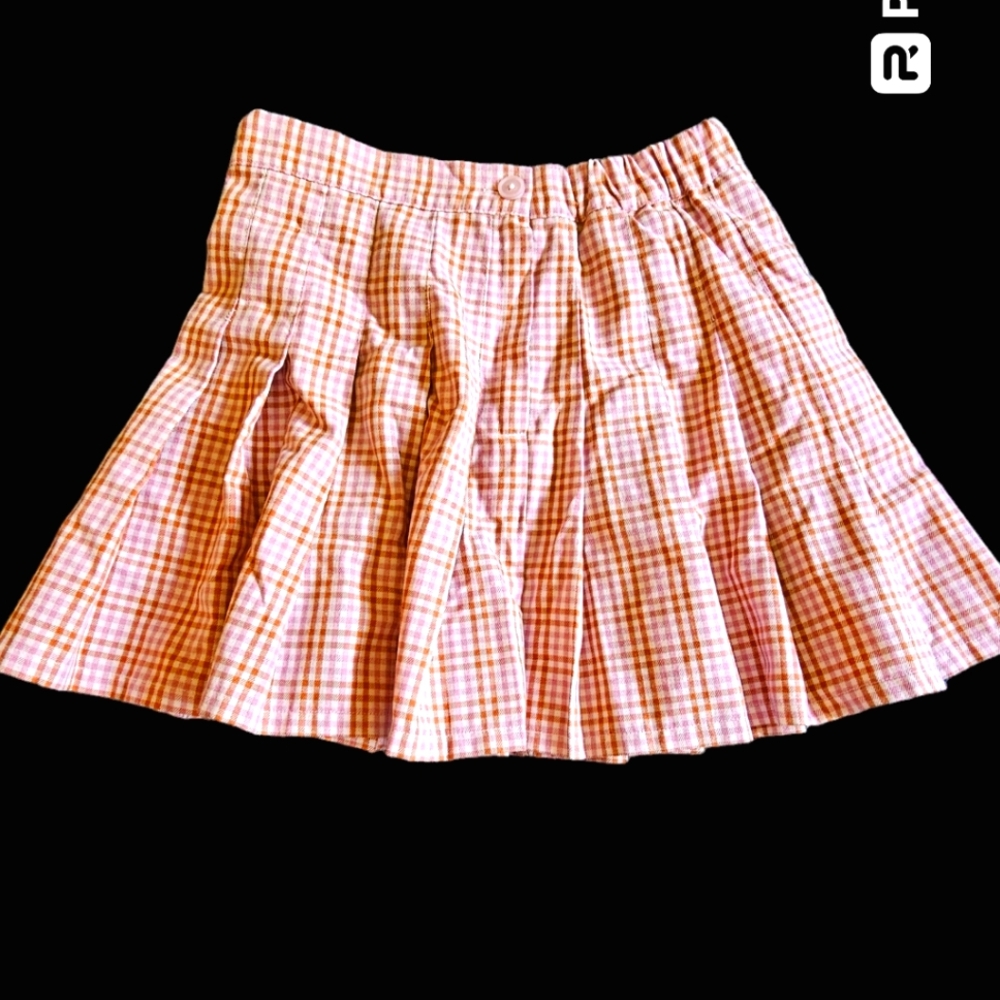 Aerie plaid pink mini skirt preppy style, size S‎